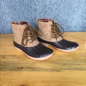 Flannel-Lined Duck Boots